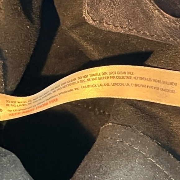 Free People | Leather "Head Over Heels" Tote Bag | Navy Blue - Picture 14 of 14